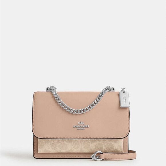 Coach Klare Crossbody Bag In Signature Canvas sand/taupe NWT in packaging - Picture 1 of 9